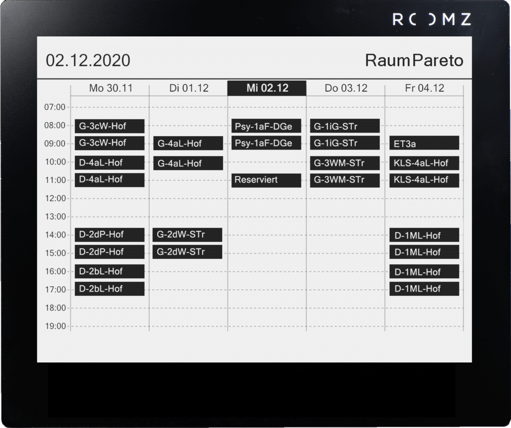 ROOMZ-Display-education-wochenansicht