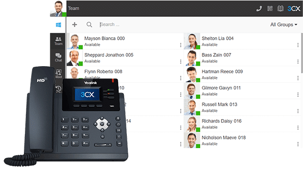 3CX Webclient in Teams mit Yealink