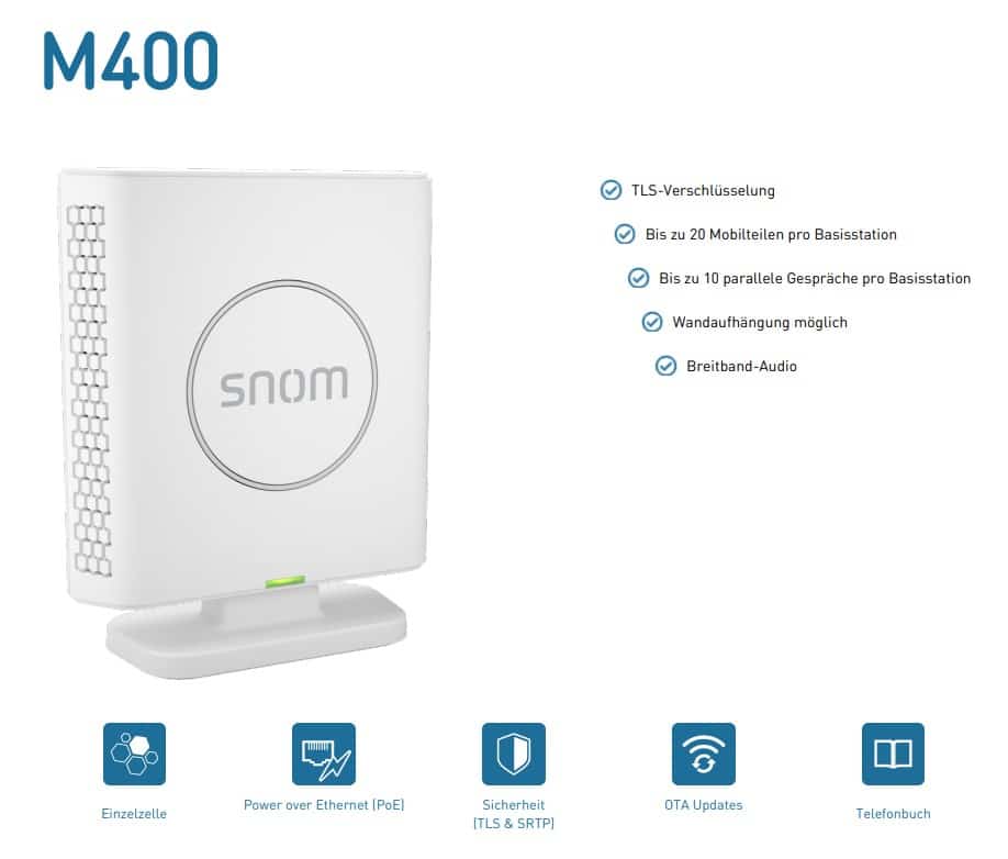 Snom M400 DECT Basisstation