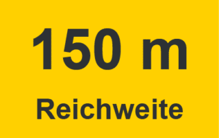 150 Meter Reichweite