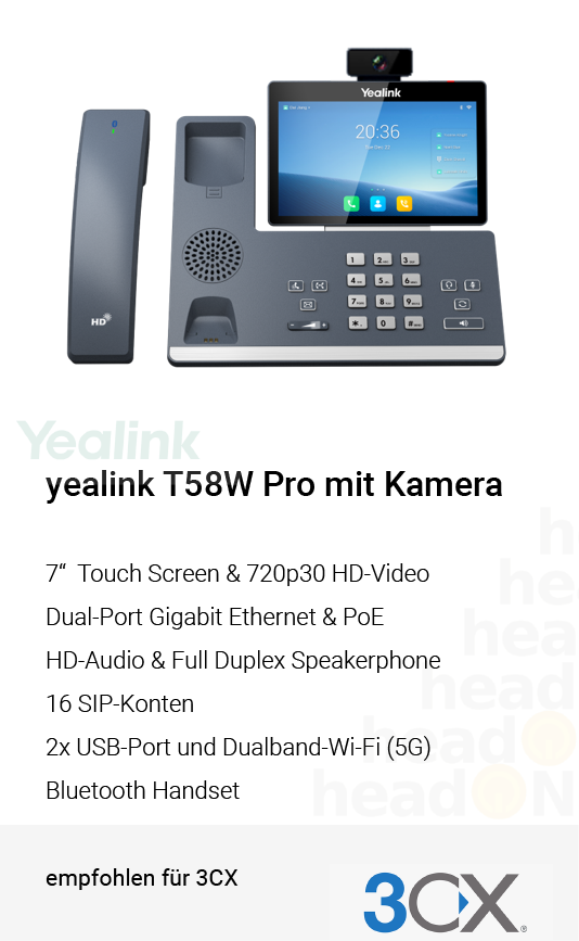 Yealink T58W Pro mit Kamera