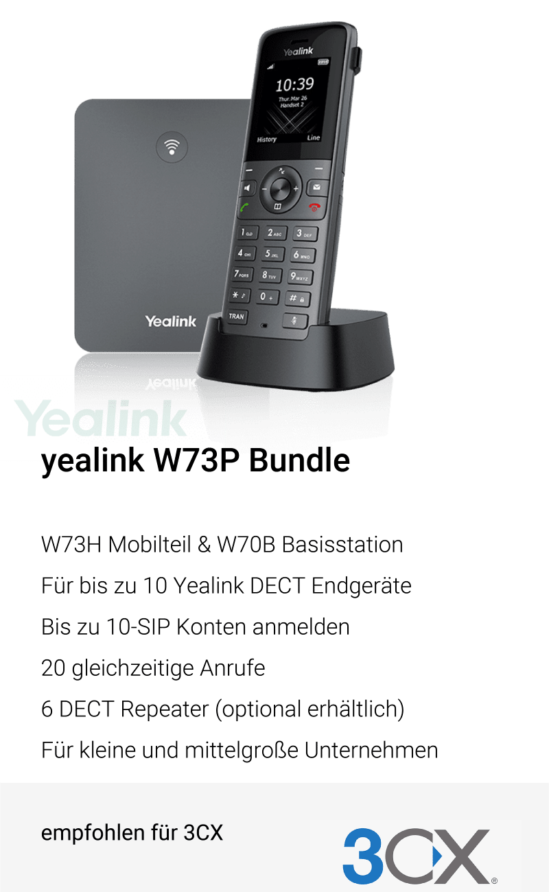 Yealink W73P DECT Bundle für 3CX