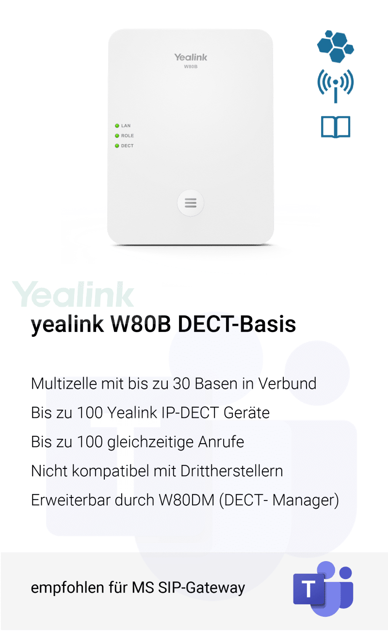 Yealink W80B Multicell Basisstation