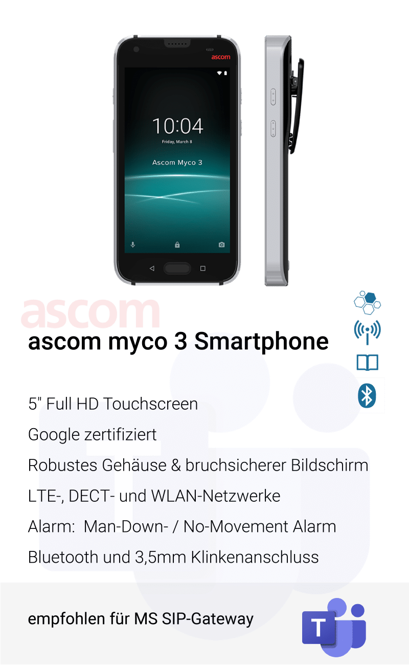 ascom myco 3 smartphone sip gateway