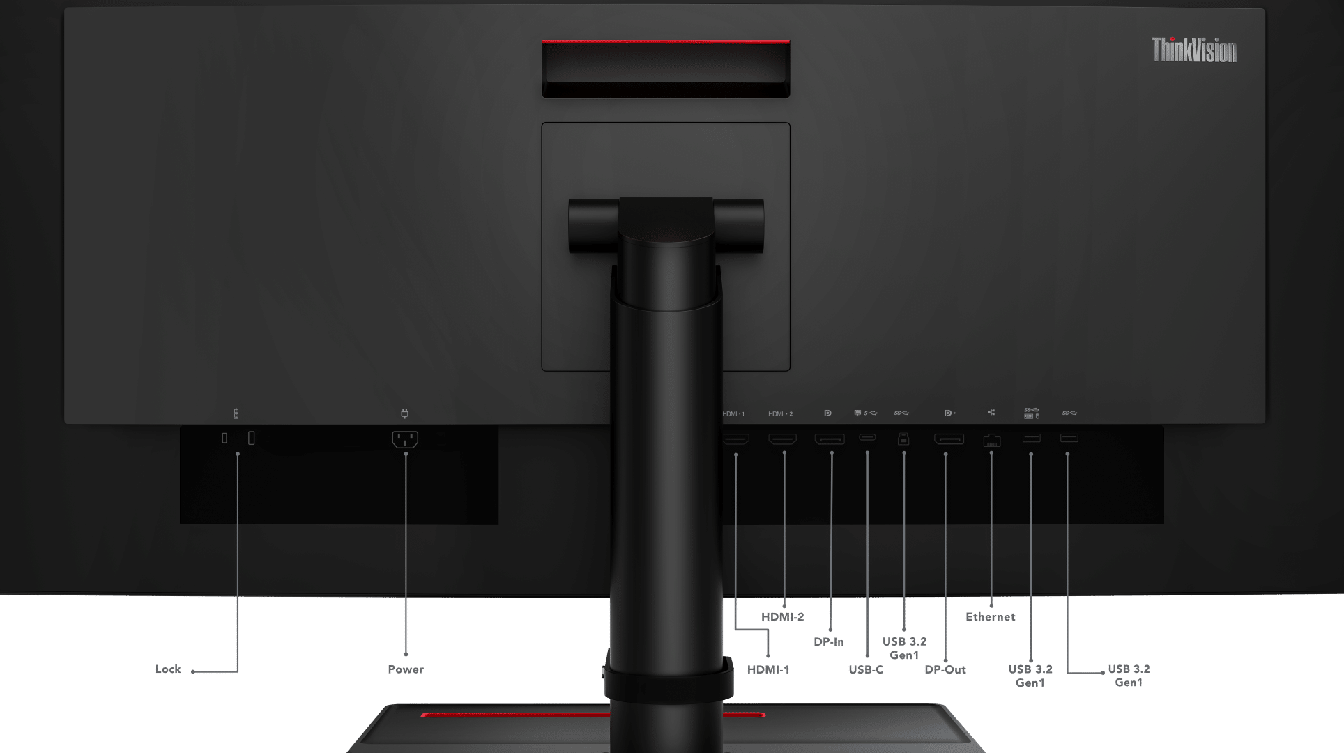 Lenovo ThinkVision P34w back