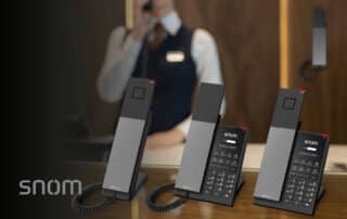 Snom HDxxA analoge Hoteltelefone mit VoIP-Telefonanlage nutzen Produktbanner