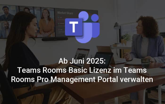 Teams Rooms Basic Lizenz im Teams Rooms Pro Management Portal verwalten